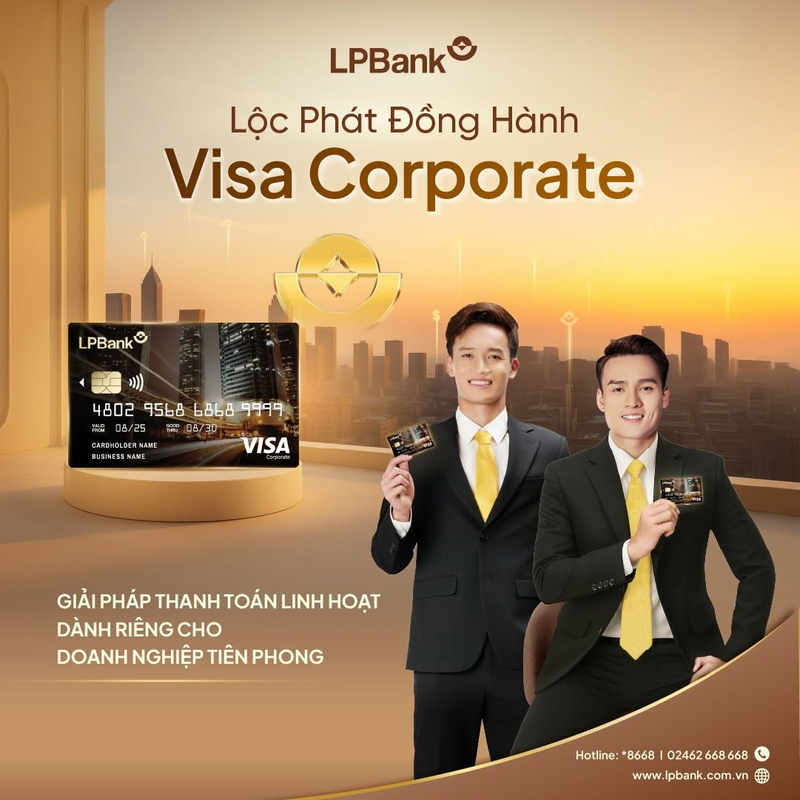 Thẻ Visa Corporate - Lộc Phát đồng hành cùng doanh nghiệp