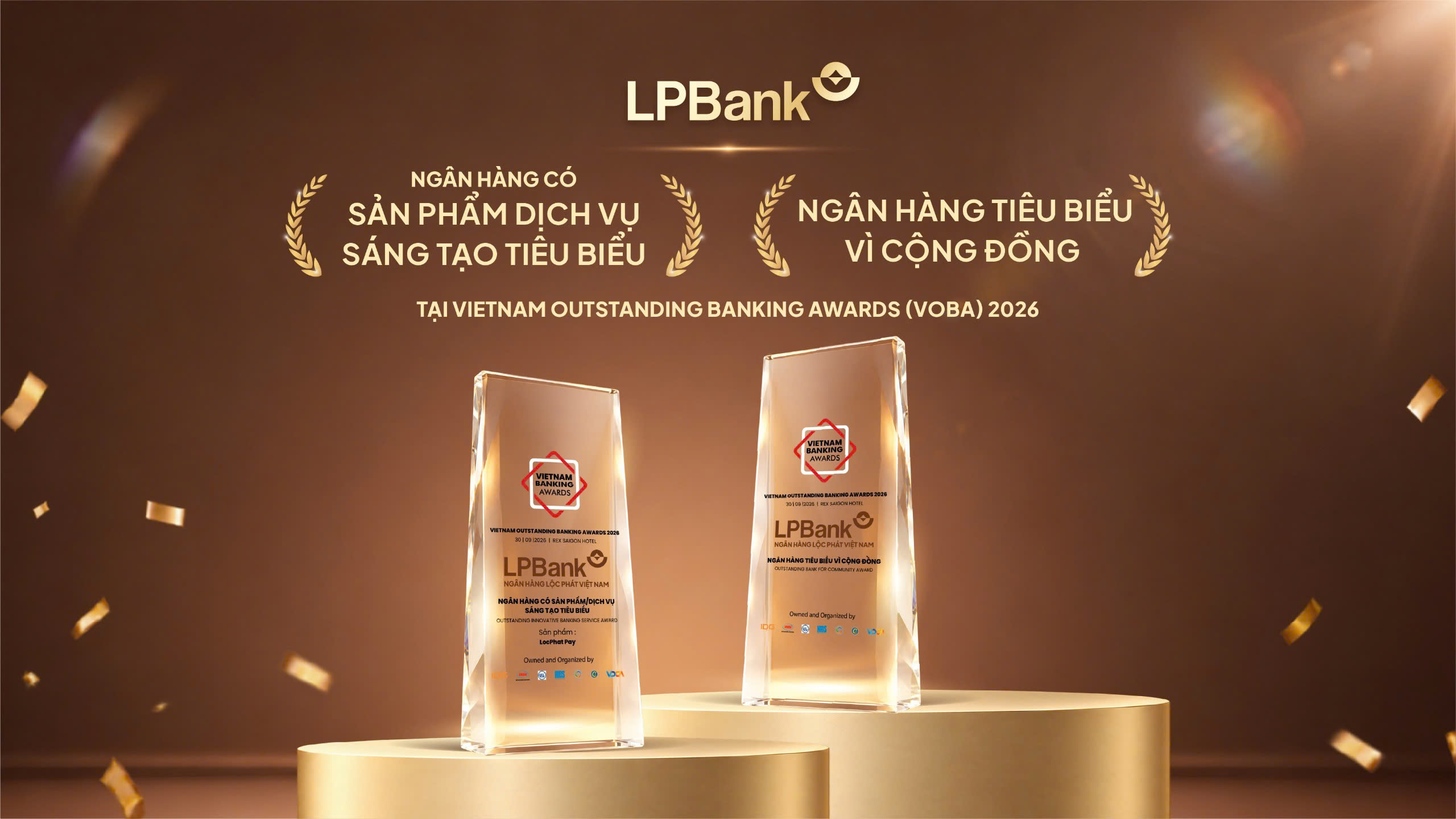 Từ LocPhat Pay đến những chương trình vì cộng đồng: LPBank được vinh danh ở 2 hạng mục tại VOBA 2026