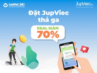 Đặt dịch vụ JupViec, giảm ngay 70%