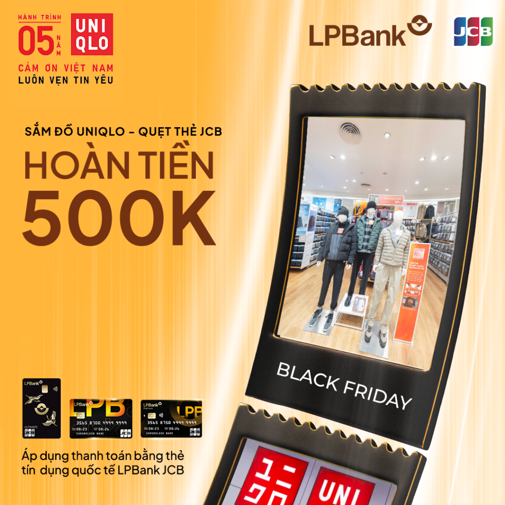 Hoàn 500.000 VND – Sắm Uniqlo thả ga