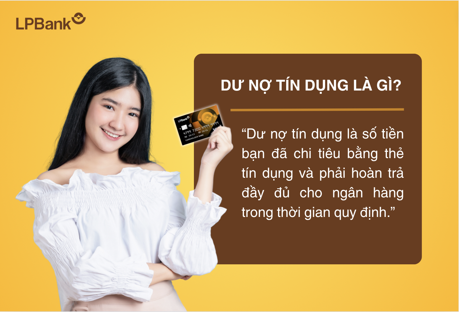 Chủ thẻ có nghĩa vụ thanh toán đầy đủ dư nợ thẻ tín dụng cho ngân hàng trong thời gian quy định