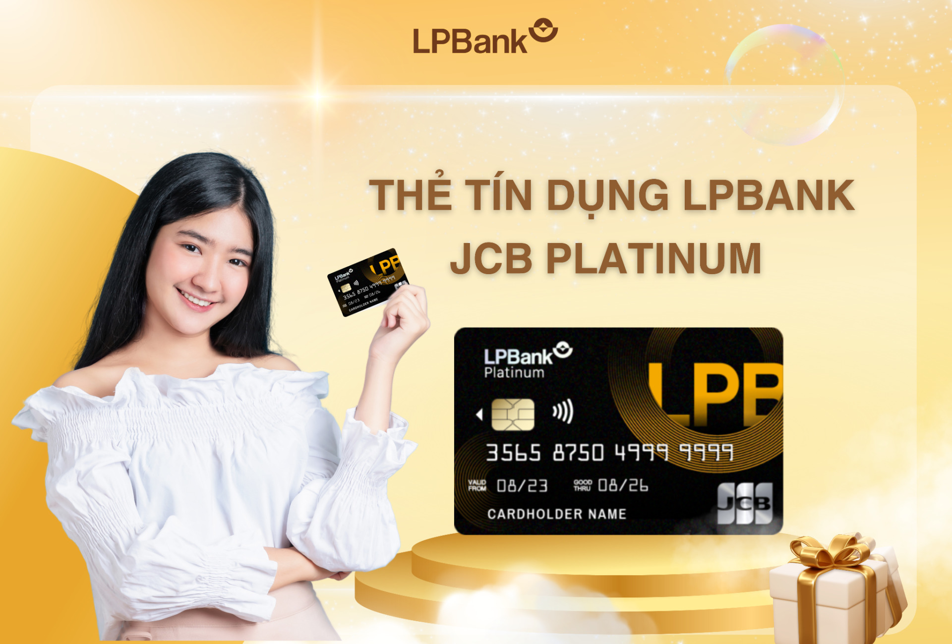 Thẻ tín dụng JCB Platinum cho phép tham gia trả góp 0% tại 3360 điểm liên kết trên toàn quốc