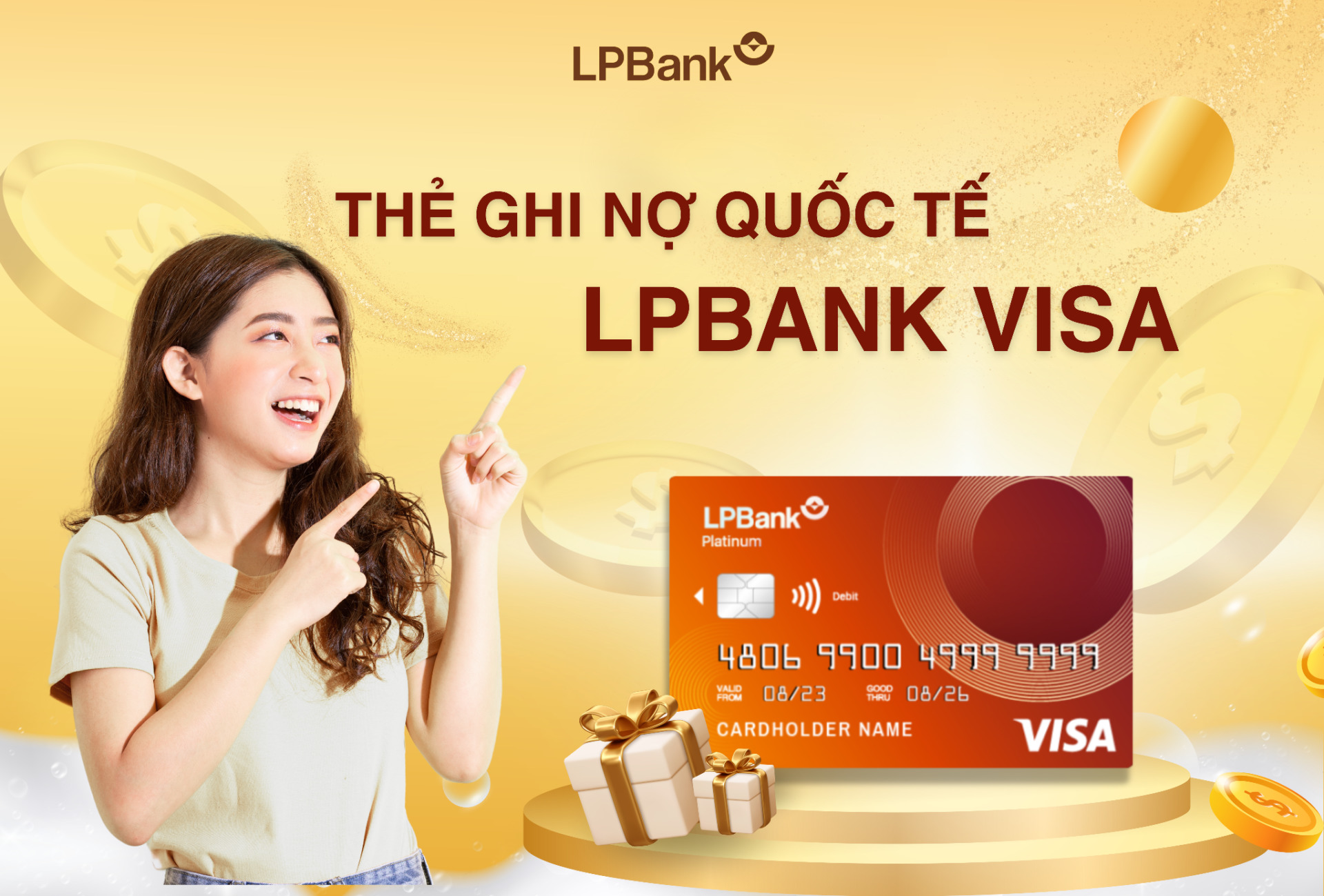 Thẻ ghi nợ LPBank Visa là dòng thẻ ghi nợ quốc tế do ngân hàng hợp tác với Tổ chức thẻ quốc tế Visa phát hành, mang đến tiện ích thanh toán hấp dẫn cho khách hàng