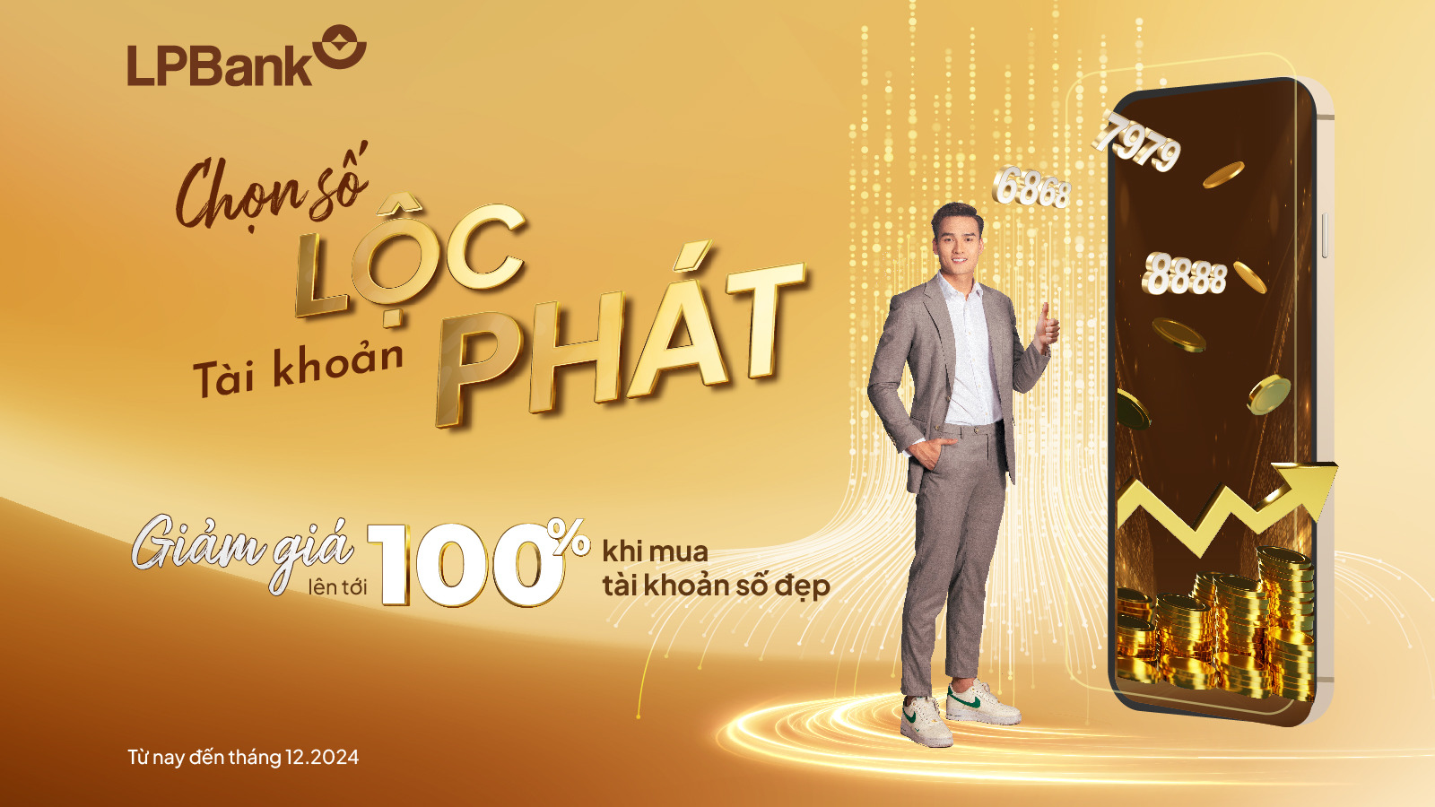 Chương trình "Chọn số Lộc - Tài khoản Phát" của LPBank mang đến cho khách hàng số tài khoản như ý với nhiều ưu đãi độc quyền