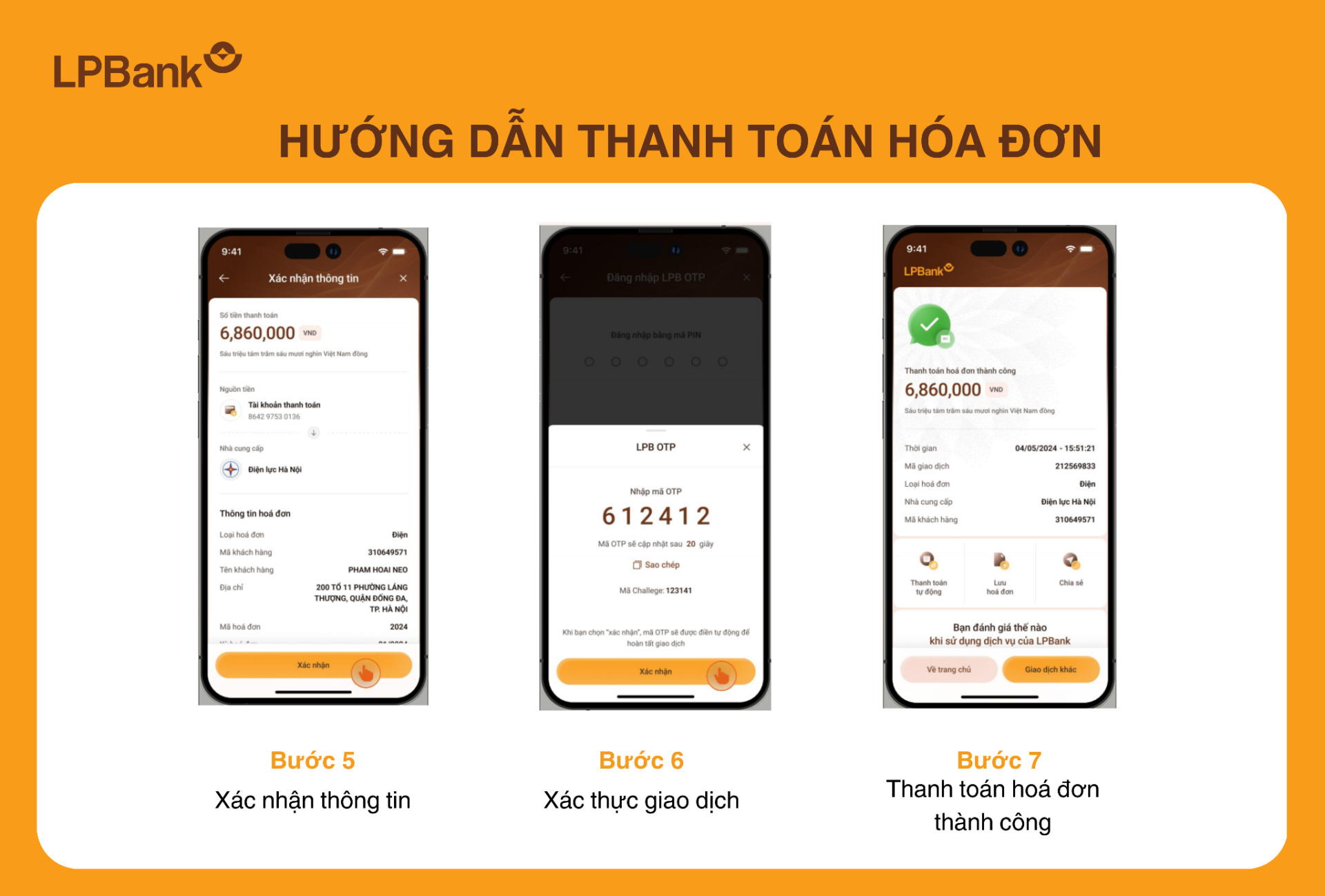 Quá trình xác thực kỹ càng trước khi thanh toán giúp khách hàng đảm bảo thông tin chính xác