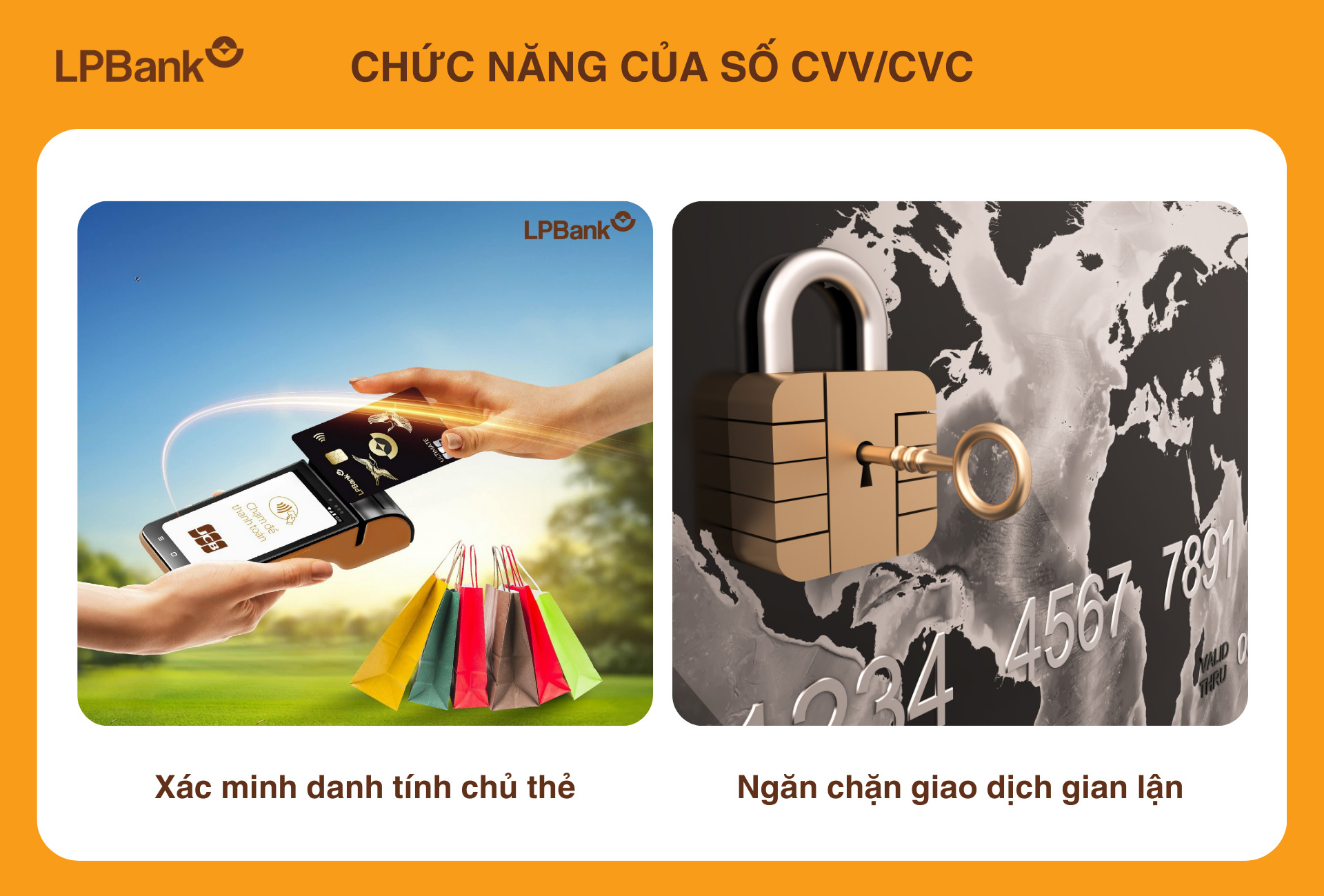 Mã CVV/CVC có vai trò quan trọng trong việc bảo mật, giúp khách hàng tránh bị sử dụng thẻ trái phép