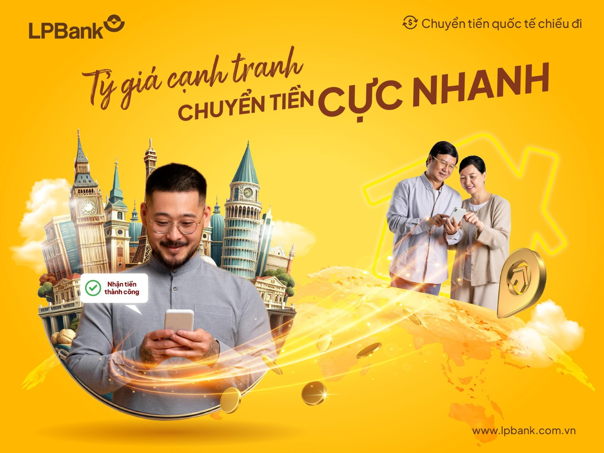 Chuyển tiền thừa kế quốc tế của LPBank xóa nỗi lo ngại về khoảng cách địa lý cho khách hàng, hỗ trợ bạn nhận được trọn vẹn tiền thừa kế