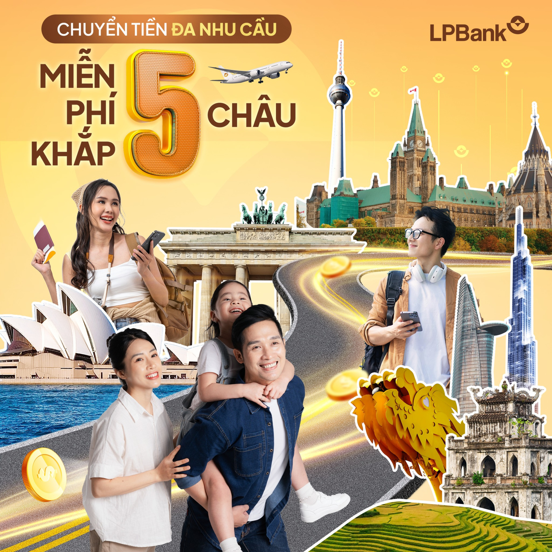 LPBank đáp ứng đa dạng nhu cầu chuyển tiền quốc tế của khách hàng, giúp bạn an tâm tận hưởng các chuyến đi xa