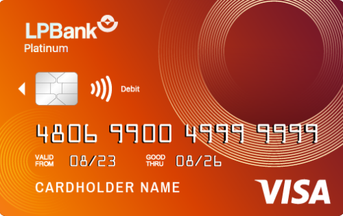 Thẻ ghi nợ quốc tế Visa thường có logo Visa ở mặt trước của thẻ và chữ “Debit” (tùy ngân hàng)