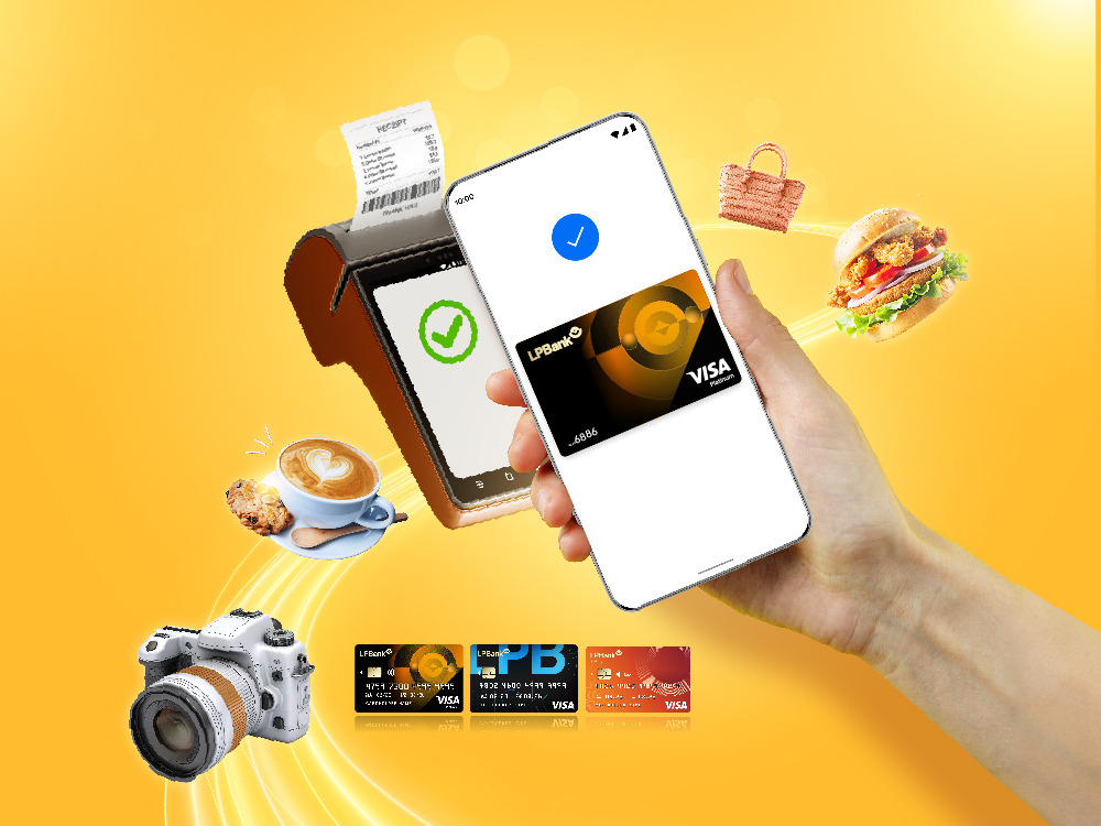 Chỉ 1 chạm – Thanh toán nhanh, an toàn và tiện lợi với thẻ LPBank Visa và Google Pay